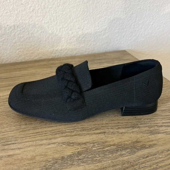 Vivaia Caitlin 2.0 Square Toe Knot Loafers Black Eu 43 Us 12 Euc - Picture 7 of 10